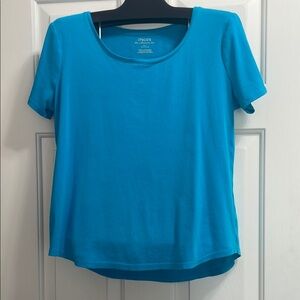 Chico's Turquoise Blue Short Sleeve Tee